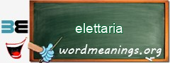 WordMeaning blackboard for elettaria